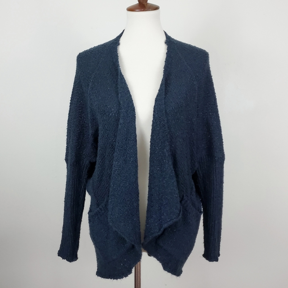 Confess Blue Cardigan with Pockets